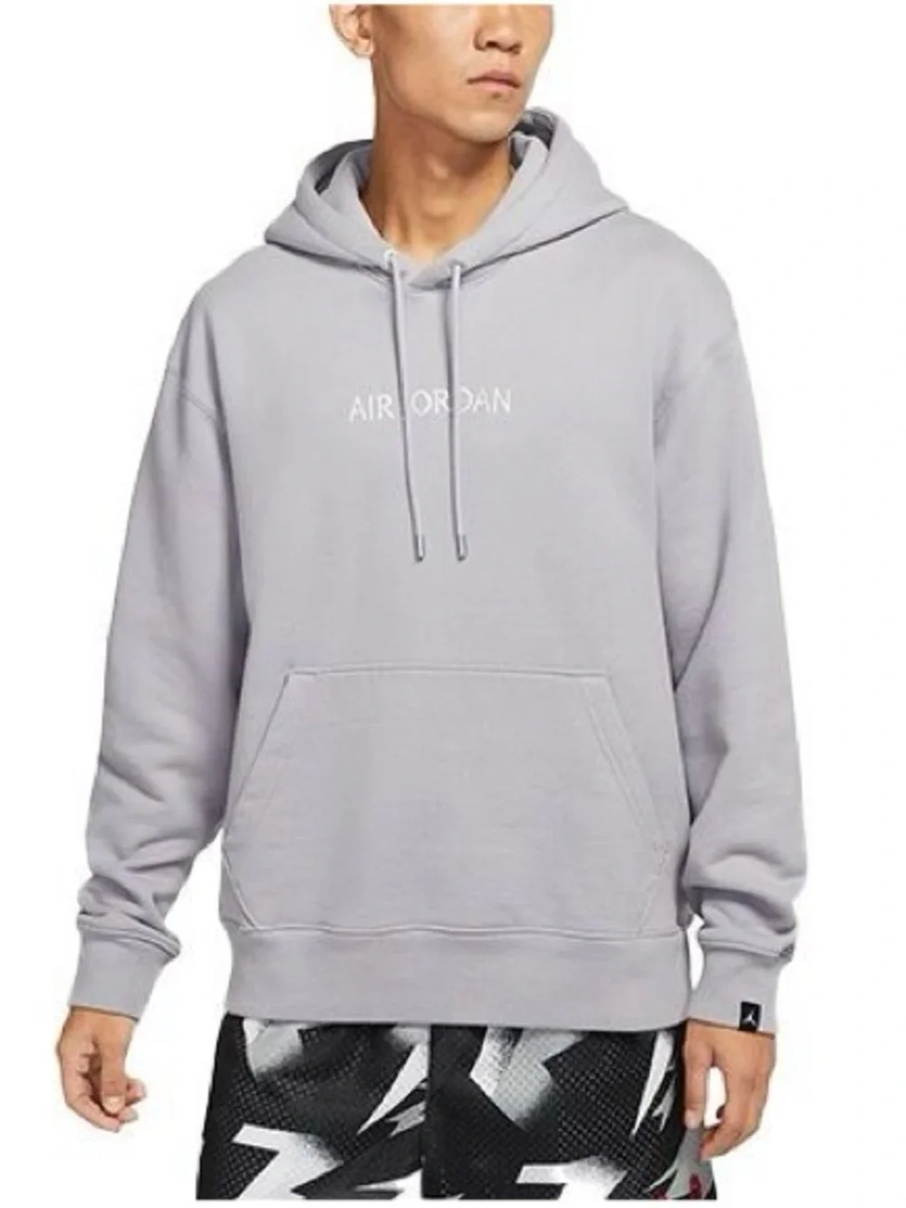 Jordan Wordmark Hoodie Light Steel Grey size medium